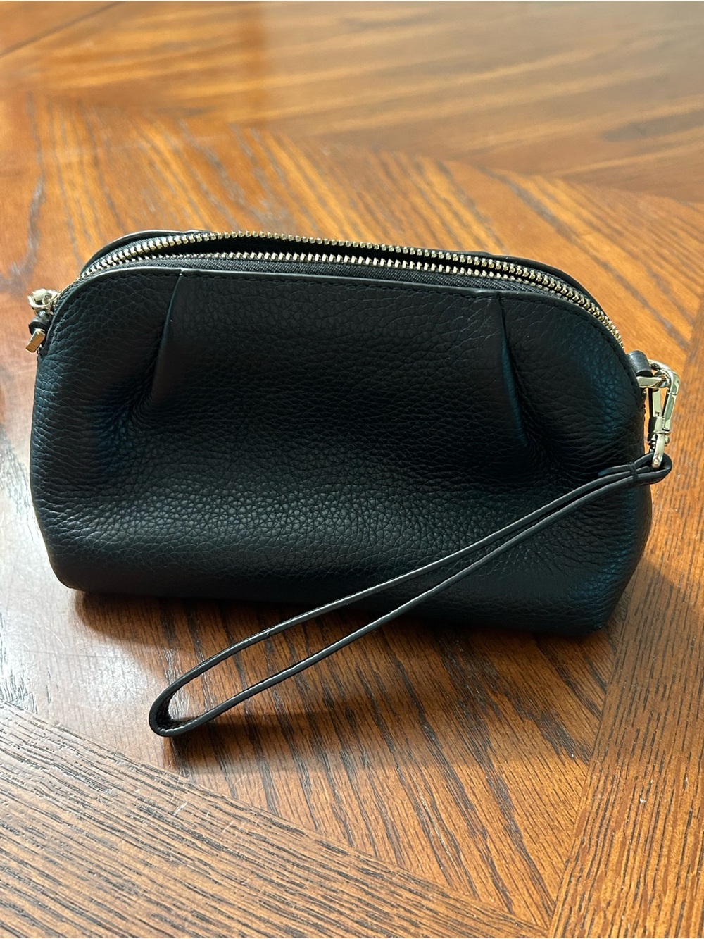 kate spade Dumpling Convertible Crossbody Bag - Black Pebbled Leather - Picture 8 of 11